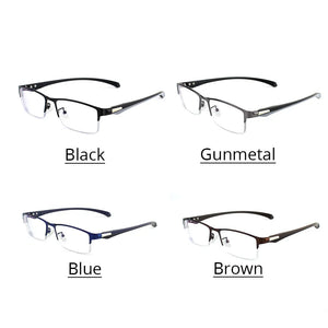 Progressive Multifocal Reading Glasses Frames Men Photochromic Sunglasses Chameleon Lens Metal Rectangular Eyeglasses Frame