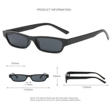 Carica l&#39;immagine nel visualizzatore di Gallery, Punk Small Frame Sunglasses UV400 Block Glare Eyewear Street Photos Decoration Eye Protection Driving Glasses for women man