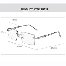 Load image into Gallery viewer, Pure Natural Crystal Stone Glass Sunglasses Man   Rimless Mineral Sun Glasses Woman Vintage UV400 Anti Eye Dry Scratch