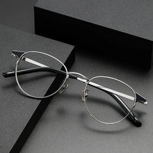 Load image into Gallery viewer, Pure Titanium 999 Japanese Small Face Eyeglasses Frames Round   Men Glasses Women  Prescription Retro Eyewear