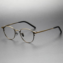 Load image into Gallery viewer, Pure Titanium 999 Japanese Small Face Eyeglasses Frames Round   Men Glasses Women  Prescription Retro Eyewear
