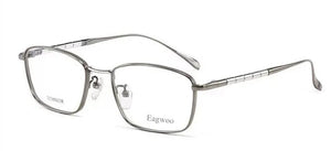 Pure Titanium Eyeglasses Designed Optical Frame Prescription Spectacle Full Rim Glasses Eye glasses Wide Face High Grade Light