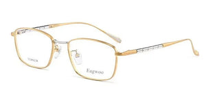 Pure Titanium Eyeglasses Designed Optical Frame Prescription Spectacle Full Rim Glasses Eye glasses Wide Face High Grade Light