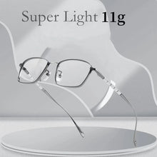 Load image into Gallery viewer, Pure Titanium Eyeglasses Designed Optical Frame Prescription Spectacle Full Rim Glasses Eye glasses Wide Face High Grade Light