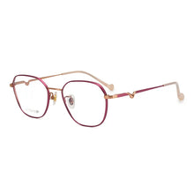 Carica l&#39;immagine nel visualizzatore di Gallery, Pure Titanium Eyeglasses Frame Men Square Myopia Optical Prescription Glasses Frame UNISEX V design Frame Female Eyewear