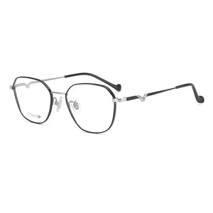 Pure Titanium Eyeglasses Frame Men Square Myopia Optical Prescription Glasses Frame UNISEX V design Frame Female Eyewear