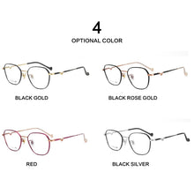 Carica l&#39;immagine nel visualizzatore di Gallery, Pure Titanium Eyeglasses Frame Men Square Myopia Optical Prescription Glasses Frame UNISEX V design Frame Female Eyewear