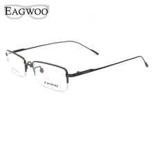 Load image into Gallery viewer, Pure Titanium Eyeglasses Half Rim Optical Frame Prescription Spectacle Frameless Glasses For Men Eye glasses 11952 Slim Temple