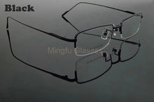 Load image into Gallery viewer, Pure Titanium Eyeglasses Half Rim Optical Frame Prescription Spectacle Frameless Glasses For Men Eye glasses 11952 Slim Temple