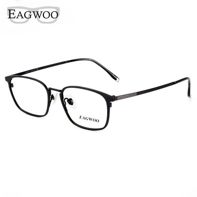 Pure Titanium Eyeglasses Metal Full Rim Optical Frame Prescription Spectacle Contrast Color Glasses For Men Eye Glasses   5813