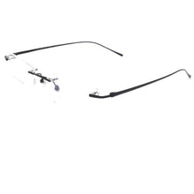 Load image into Gallery viewer, Pure Titanium Eyeglasses Rimless Optical Frame Prescription Spectacle Resize Glasses For Men Slim Temple Framless Eye Glasses