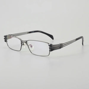 Pure Titanium Full Rim Optical Glasses Frame for Men Business Leisure Rectangle Eyeglasses Luxury Brand Myopia Spectacles Male