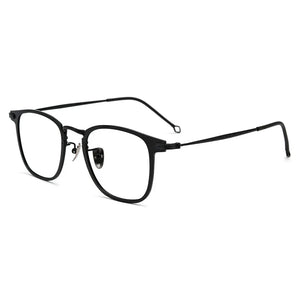 Pure Titanium Glasses Frame Men Retro Round Oval Eyeglasses Woman  Eyewear Myopia Optical Prescription Lens