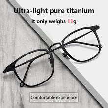 Load image into Gallery viewer, Pure Titanium Glasses Frame Men Retro Round Oval Eyeglasses Woman  Eyewear Myopia Optical Prescription Lens