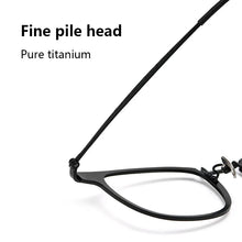 Load image into Gallery viewer, Pure Titanium Glasses Frame Men Retro Round Oval Eyeglasses Woman  Eyewear Myopia Optical Prescription Lens
