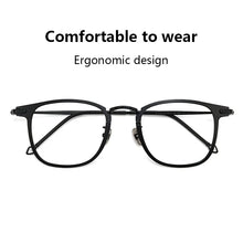 Load image into Gallery viewer, Pure Titanium Glasses Frame Men Retro Round Oval Eyeglasses Woman  Eyewear Myopia Optical Prescription Lens