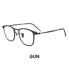 Load image into Gallery viewer, Pure Titanium Glasses Frame Men Retro Round Oval Eyeglasses Woman  Eyewear Myopia Optical Prescription Lens