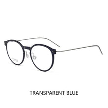 Load image into Gallery viewer, Pure Titanium Glasses Frame Men Retro Round Oval Eyeglasses Woman  Eyewear Myopia Optical Prescription Lens