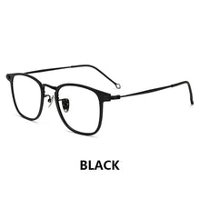 Load image into Gallery viewer, Pure Titanium Glasses Frame Men Retro Round Oval Eyeglasses Woman  Eyewear Myopia Optical Prescription Lens