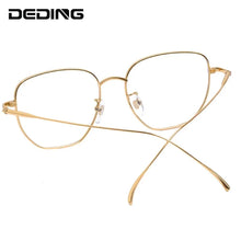 Load image into Gallery viewer, Pure Titanium Glasses Frame Women Polygon Ultralight Eyeglasses Prescription Men Myopia Optical Frame Eyewear DD1537