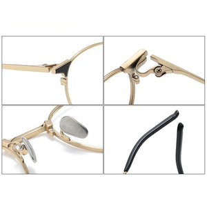 Pure Titanium Glasses Frame for Men Round Myopia Optical Prescription Eyeglasses Frames Women Korea Eyewear Frame