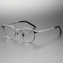 Load image into Gallery viewer, Pure Titanium Glasses Frame for Men Round Myopia Optical Prescription Eyeglasses Frames Women Korea Eyewear Frame