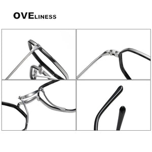 Pure Titanium Glasses Frame for Men women Square Eyewear    Male Classic Full Optical Prescription Eyeglasses Frames men