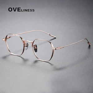 Pure Titanium Glasses Frame for Men women Square Eyewear    Male Classic Full Optical Prescription Eyeglasses Frames men