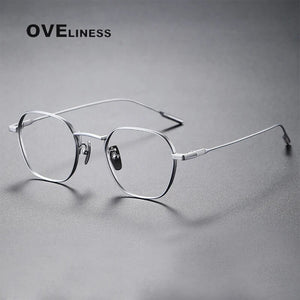 Pure Titanium Glasses Frame for Men women Square Eyewear    Male Classic Full Optical Prescription Eyeglasses Frames men