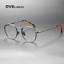 Load image into Gallery viewer, Pure Titanium Glasses Frame men Women Retro Vintage Round Eyewear Prescription Optical Myopia Korean Eyeglasses Frames eyewear