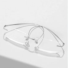 Load image into Gallery viewer, Pure Titanium Glasses Light Blue Reading Glasses Men&#39;s Eye-glasses -1 Luxury Transparent Eyepieces Myopia Bezel Woman Lunette +1