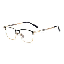 Load image into Gallery viewer, Pure Titanium Glasses Men Retro Ultra Light Square Spectacl Luxury Myopia Optical Prescription Eyeglasses 9009T