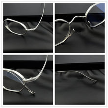 Load image into Gallery viewer, Pure Titanium Lightweight Hexagon frames men Retro Polygon Shades Fashion Eyewear computer myopia eye glasses frames  for men