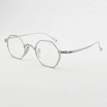 Load image into Gallery viewer, Pure Titanium Lightweight Hexagon frames men Retro Polygon Shades Fashion Eyewear computer myopia eye glasses frames  for men
