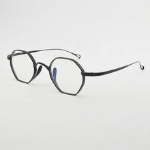 Load image into Gallery viewer, Pure Titanium Lightweight Hexagon frames men Retro Polygon Shades Fashion Eyewear computer myopia eye glasses frames  for men
