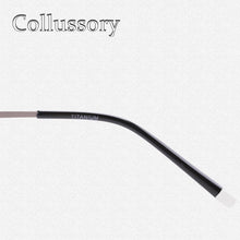 Load image into Gallery viewer, Pure Titanium Men Eyeglasses Frames Optical Eyewear Half Rim Prescription Reading Computer Goggles Flexible Light Top Quality