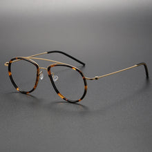 Load image into Gallery viewer, Pure Titanium Pilot Men Glasses Frame Women Optical Myopia Prescription Eyeglasses Frames Retro   Brand Large Size Eyewear