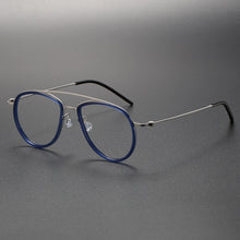Load image into Gallery viewer, Pure Titanium Pilot Men Glasses Frame Women Optical Myopia Prescription Eyeglasses Frames Retro   Brand Large Size Eyewear
