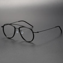 Load image into Gallery viewer, Pure Titanium Pilot Men Glasses Frame Women Optical Myopia Prescription Eyeglasses Frames Retro   Brand Large Size Eyewear