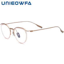 Load image into Gallery viewer, Pure Titanium Retro Optical Glasses Frame Men   Brand Prescription Eyeglasses Frame Male Myopia Acetate Oval Spectacles