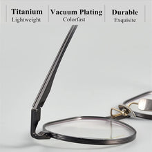 Load image into Gallery viewer, Pure Titanium Retro Round Glasses Frame Men Vintage Optical Prescription Eyeglasses for Women    Myopia Eyewear Oculus