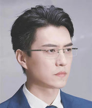 Carica l&#39;immagine nel visualizzatore di Gallery, Pure Titanium Rimless Glasses Frame Ultralight Eyewear Men Square Business Eyeglasses Frames Women Spectacles High Quality Gafas