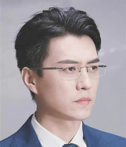 Pure Titanium Rimless Glasses Frame Ultralight Eyewear Men Square Business Eyeglasses Frames Women Spectacles High Quality Gafas