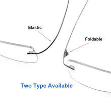Load image into Gallery viewer, Pure Titanium Rimless Glasses Frames Men Women Ultralight Optical Eyeglasses Myopia Hyperopia Eyewear DD1625