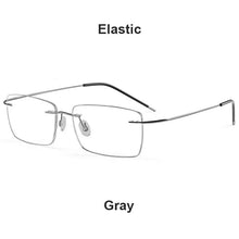 Load image into Gallery viewer, Pure Titanium Rimless Glasses Frames Men Women Ultralight Optical Eyeglasses Myopia Hyperopia Eyewear DD1625