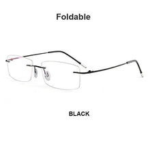 Load image into Gallery viewer, Pure Titanium Rimless Glasses Frames Men Women Ultralight Optical Eyeglasses Myopia Hyperopia Eyewear DD1625