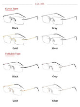 Load image into Gallery viewer, Pure Titanium Rimless Glasses Frames Men Women Ultralight Optical Eyeglasses Myopia Hyperopia Eyewear DD1625