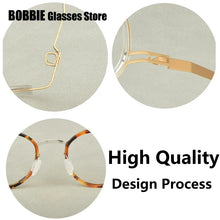 Load image into Gallery viewer, Pure Titanium Round Glasses Frame Men Women Rubber Ring Germany Screwless Ultra-light 7g Optical Read Eyeglasses Spectacles 2024
