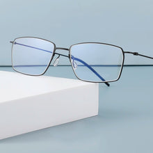 Load image into Gallery viewer, Pure Titanium Screwless Business Eyeglasses for Men Ultralight Square Optical Prescription Eyewear Women Myopia Glasses Frame