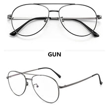 Load image into Gallery viewer, Pure Titanium Super Light Aviator Glasses Frame Large Men Pilot Decorative Eyewear Prescription Myopia Optical Eyeglasses